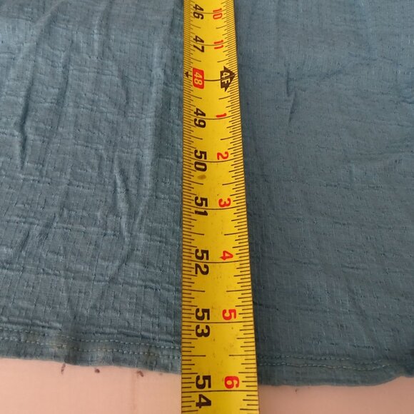 Love In Blue Beach Cover Up Jacket Women Size 3XL Drawstring Waist Short Sleeve - Picture 9 of 10